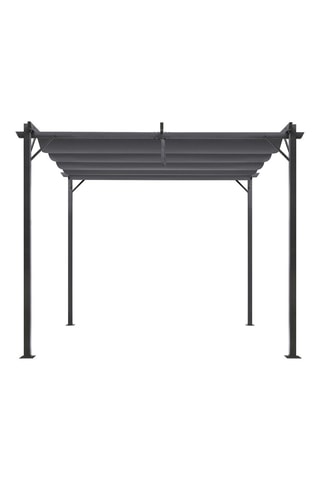 Pergola avec toit rétractable Marina - 9 m² - Anthracite