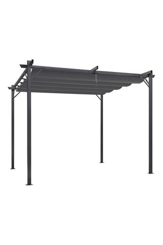 Pergola avec toit rétractable Marina - 9 m² - Anthracite