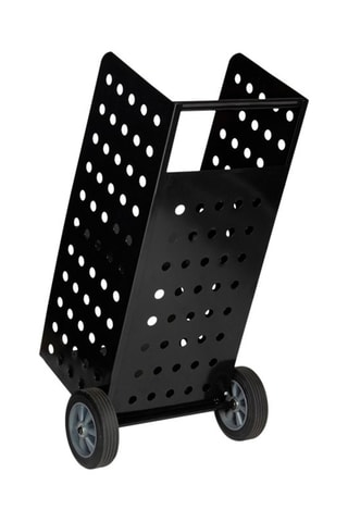 Porte-bûches à roulettes - Noir