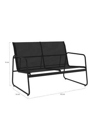 Salon de jardin - 4 places - Plateau en verre trempé