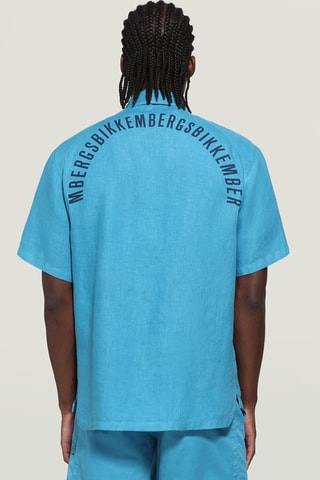 Linnen Overhemd - Turquoise