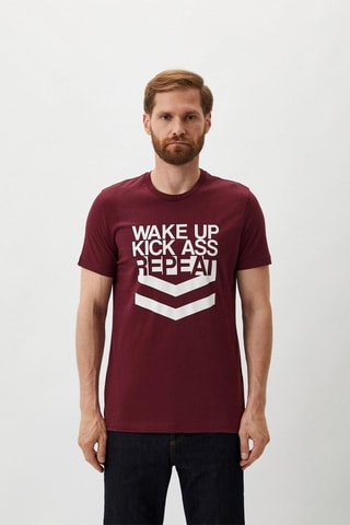 T-shirt - Bordeauxrood