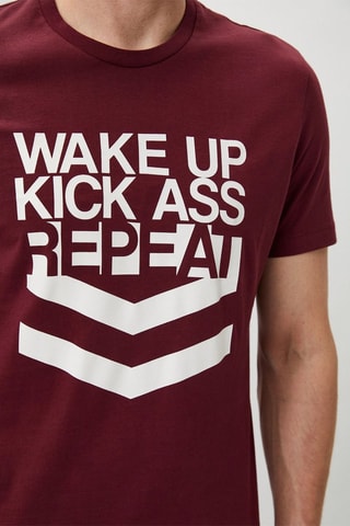 T-shirt - Bordeauxrood