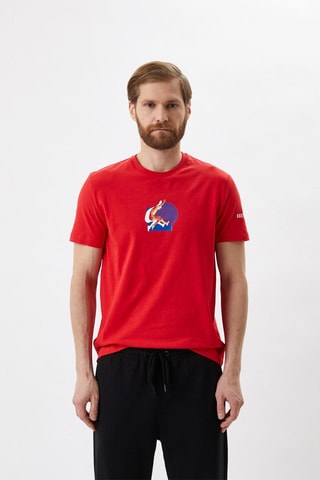T-shirt slim fit - Rood