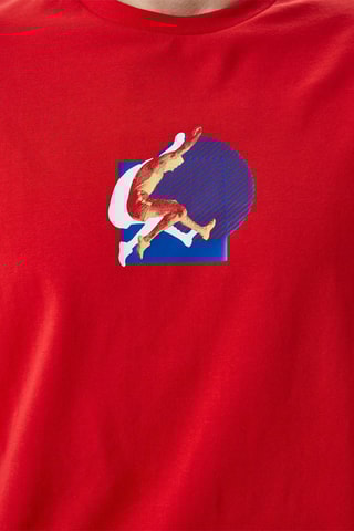 T-shirt slim fit - Rood