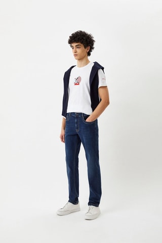 T-shirt slim fit - Wit