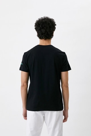 T-shirt slim fit - Zwart