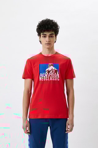 T-shirt slim fit - Rood