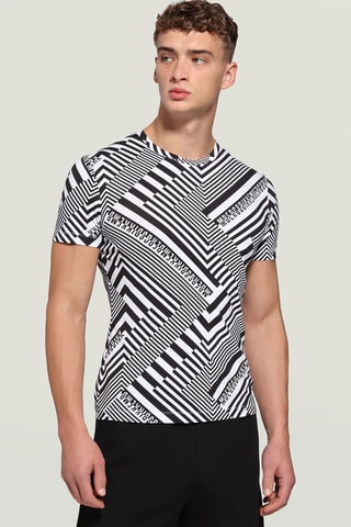 T-shirt slim fit - Zwart