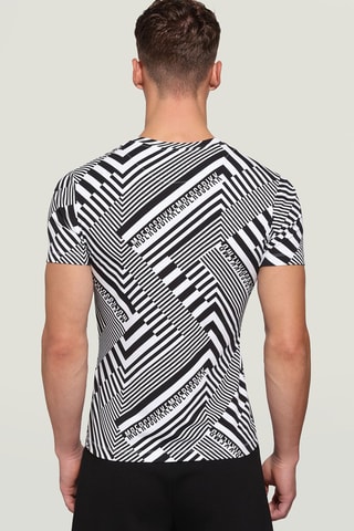 T-shirt slim fit - Zwart