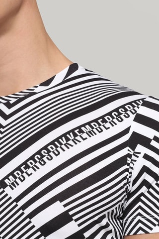 T-shirt slim fit - Zwart