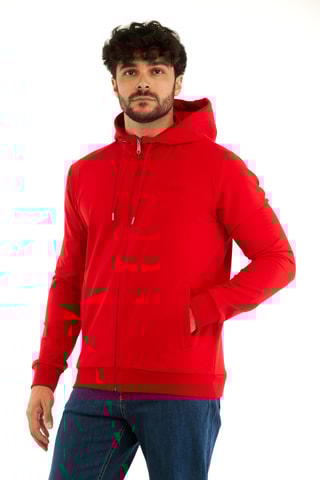 Sweat à capuche - Rouge