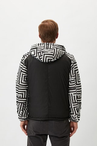 Sweat à capuche - Noir et blanc