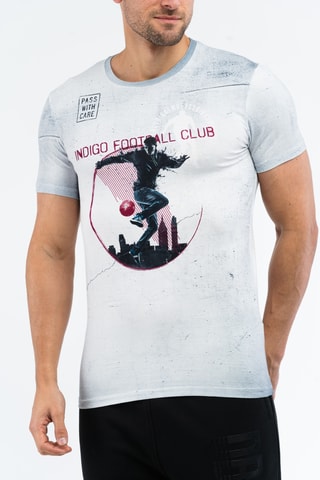 T-shirt - Blauw en Zwart