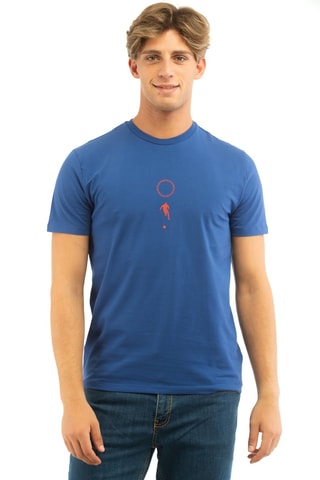 T-shirt - Petrolblauw