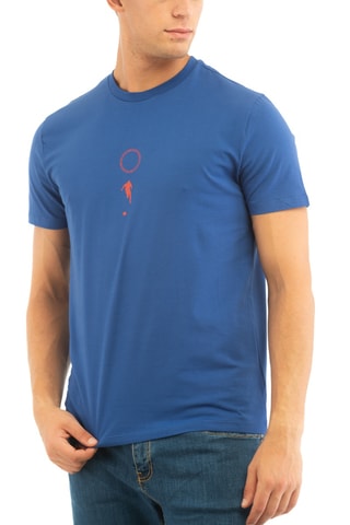 T-shirt - Petrolblauw