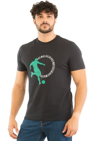 T-shirt - Antraciet en Groen