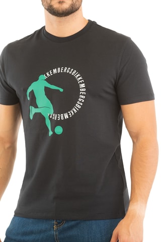 T-shirt - Antraciet en Groen