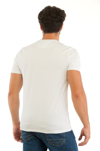 T-shirt - Wit en Marineblauw