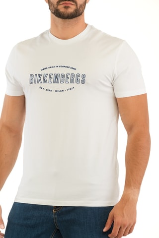 T-shirt - Wit en Marineblauw