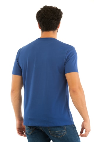 T-shirt - Kobaltblauw en Rood