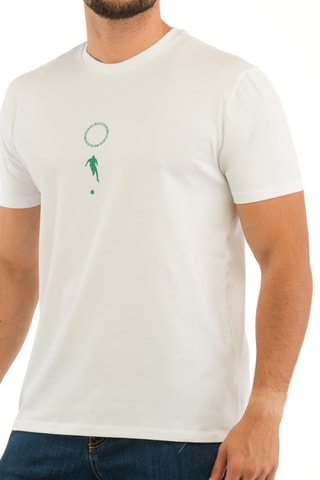 T-shirt - Wit en Groen