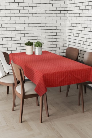 Nappe rectangulaire - Rouge - 140 x 220 cm