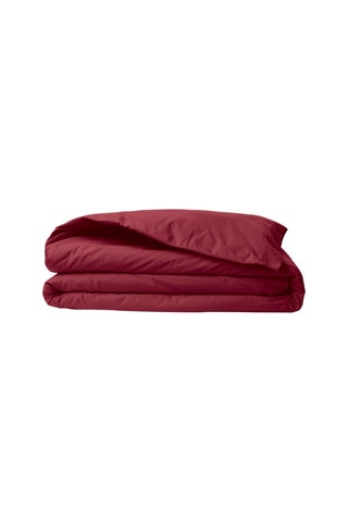 Housse de couette en coton renforcé 155 fils/cm² Tonne Rosse - Bordeaux