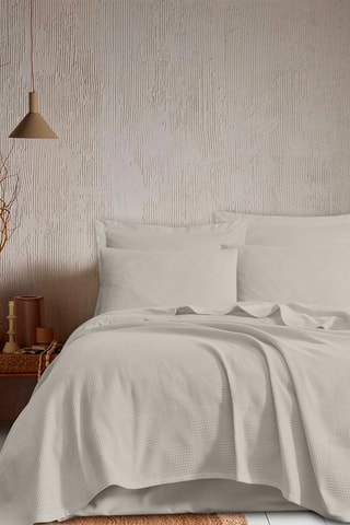 Parure de couette en coton 265 fils/m² Tonne - Ecru