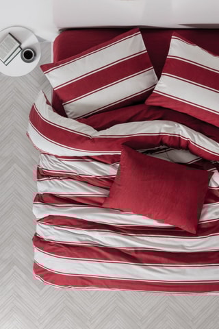 Parure de couette en coton 145 fils/m² Jolly - Rouge