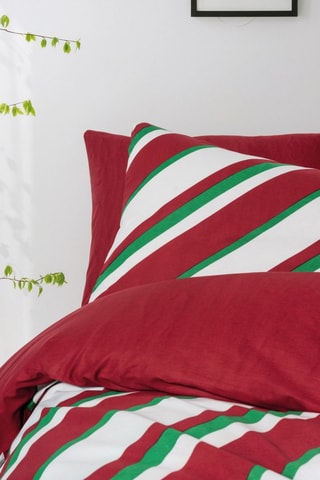 Parure de couette en coton 145 fils/m² Merry - Rouge