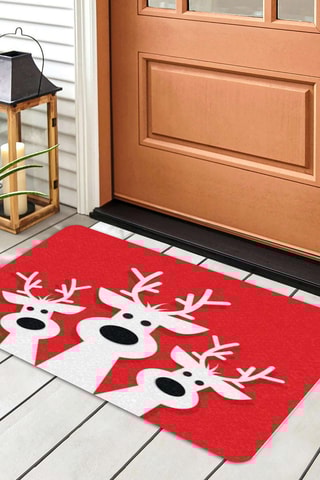 Tapete de entrada - Vermelho - 40 x 70 cm