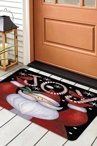 Tapete de entrada - Preto - 40 x 70 cm