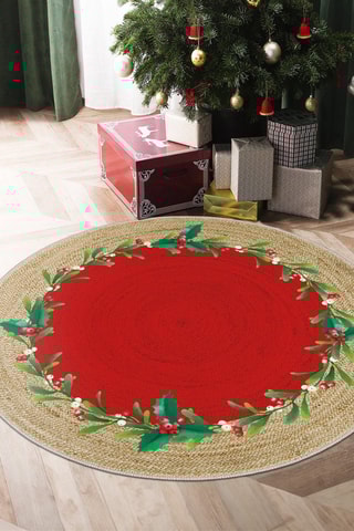 Tapis - Rouge et beige