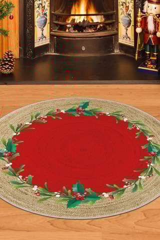 Tapis - Rouge et beige