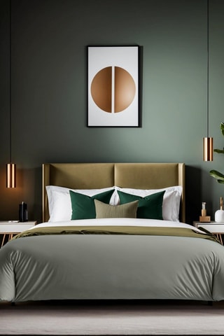 Housse de couette en coton renforcé 155 fils/cm² Tonne Verte - Gris