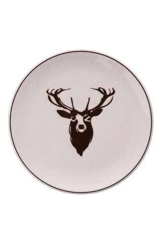 6 assiettes à dessert en porcelaine - 19,3 cm