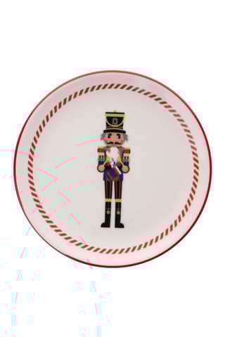 6 assiettes à dessert en porcelaine - 19,3 cm