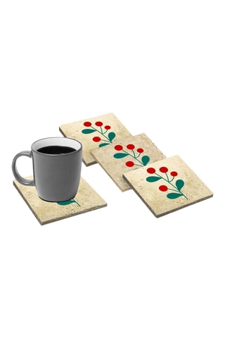 4 dessous de verres - 10 x 10 cm