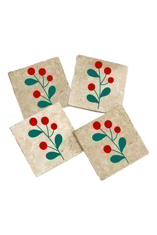 4 dessous de verres - 10 x 10 cm