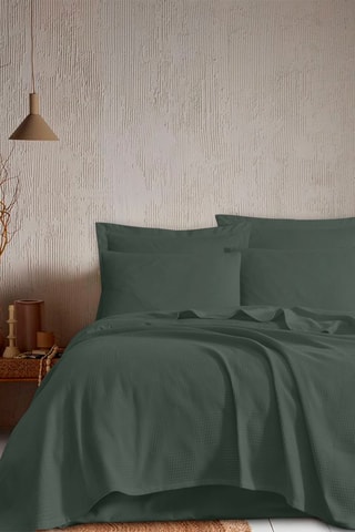 Couvre-lit Tonne - Vert foncé