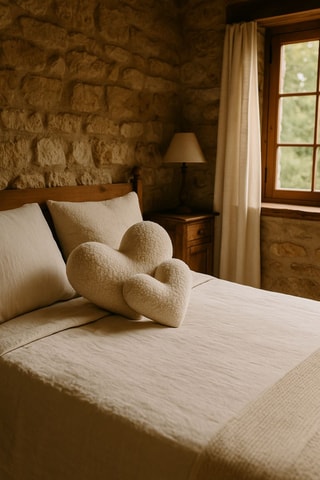 Coussin - Beige - 38 x 33 x 9 cm