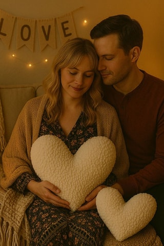 Coussin - Beige - 38 x 33 x 9 cm