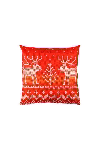 Coussin - Rouge et blanc - 43 x 43 cm
