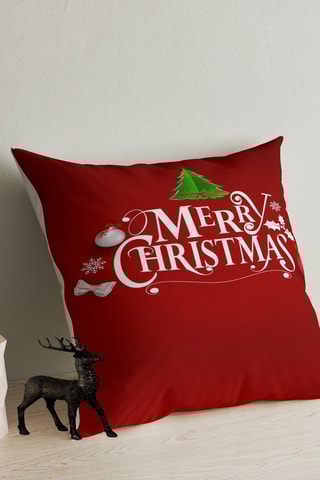 Coussin - Rouge et blanc - 43 x 43 cm