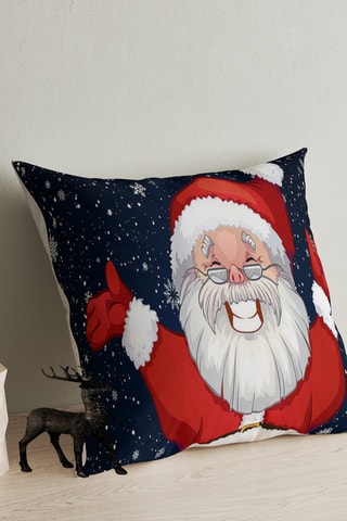 Almofada - Azul e vermelho - 43 x 43 cm