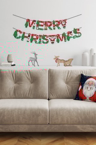 Almofada - Azul e vermelho - 43 x 43 cm