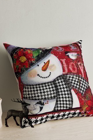 Coussin - Rouge et blanc - 43 x 43 cm