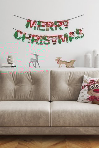 Coussin - Blanc et rouge - 43 x 43 cm