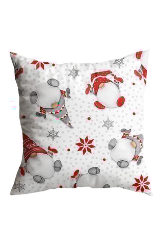 Coussin - Blanc et rouge - 43 x 43 cm